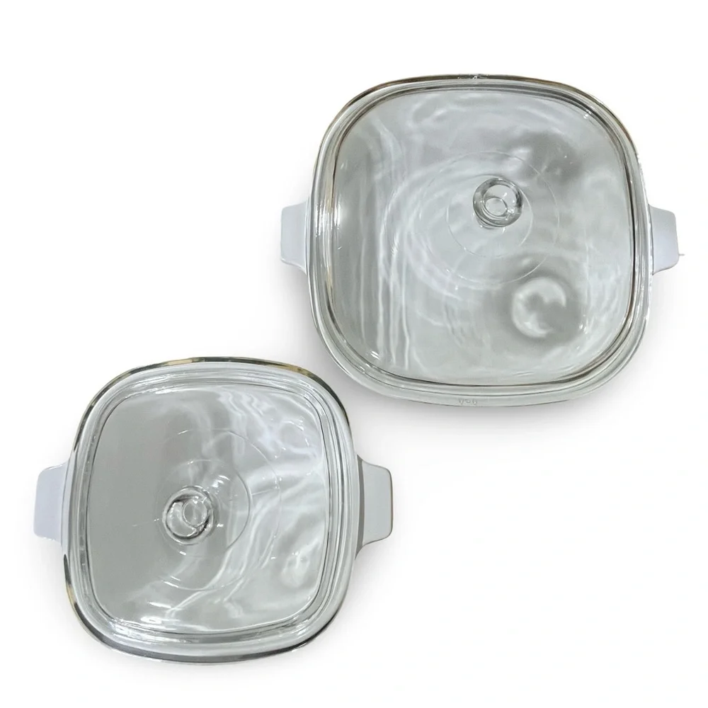 Vintage Corningware Casserole Dish Set with Lids (1.75 Qt and 2.5 Qt)